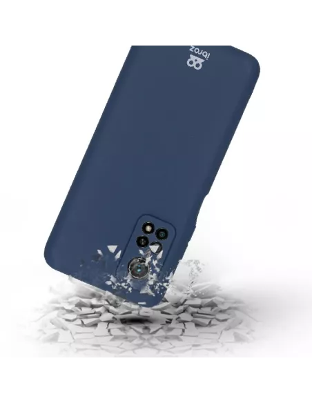 Xiaomi Mi 10T Coque Liquid Silicone Soft Touch bleu + Verre Trempé ...