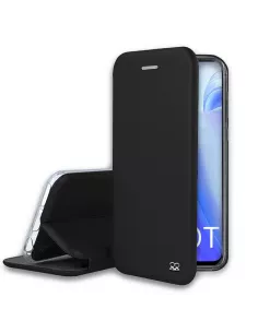 Xiaomi Mi 10T Etui Cuir Folio CLAM - Noir | Ibroz