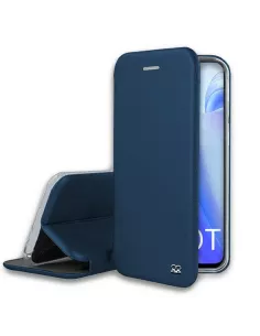 Xiaomi Mi 10T Etui Cuir Folio CLAM - Bleu | Ibroz