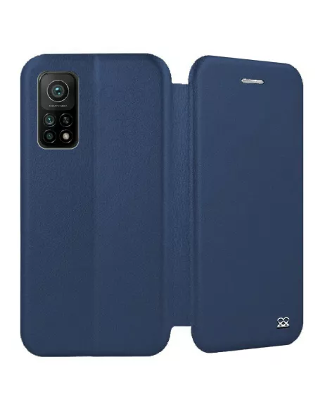 Xiaomi Mi 10T Etui Cuir Folio CLAM - Bleu | Ibroz