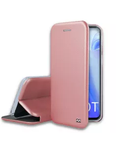 Xiaomi Mi 10T Leather Case Folio CLAM - Pink | Ibroz