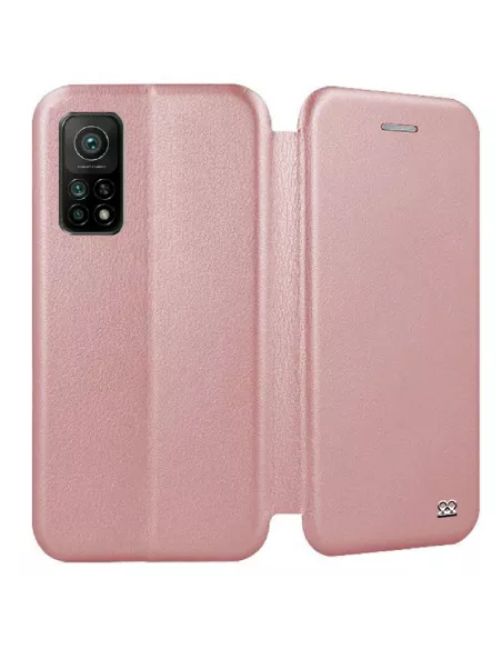 Xiaomi Mi 10T Pro Etui Cuir Folio CLAM - Rose | Ibroz