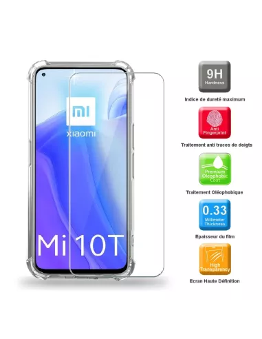 Xiaomi Mi 10T Shockproof Case + Screen Protector Pack 9H | Ibroz