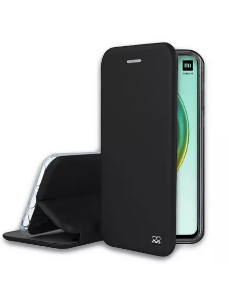 Xiaomi Mi 10T Pro Leather Case Folio CLAM - Black | Ibroz