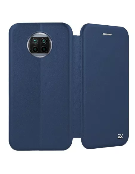 Xiaomi Mi 10T Lite Etui Cuir Folio CLAM - Bleu | Ibroz