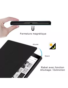 Origami Leather Case KOBO Aura H2O (2nd Edition) - Black | Ibroz 2