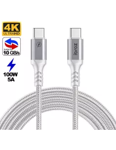 ibroz--Câble USB-C vers USB-C Fast-X 100W-5A (2 mètres)