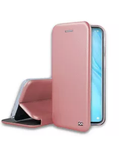 Oppo Reno 4 PRO (4G) Etui Cuir Folio Clam + Verre Trempé - Rose Gol...