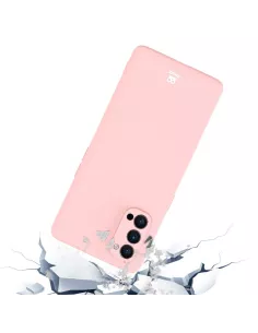 Oppo Reno 4 Pro (5G) Coque Liquid Silicone Soft Touch + Rose | Ibroz 2