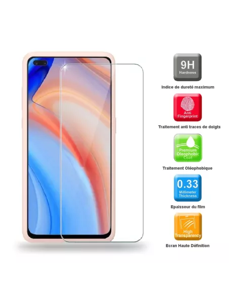 Oppo Reno 4 Pro (5G) Case Liquid Silicone Soft Touch + Pink | Ibroz