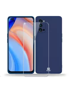 Oppo Reno 4 Pro (5G) Case Liquid Silicone Soft Touch + Blue | Ibroz