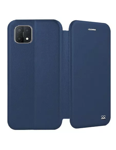Oppo A15 Etui Cuir Folio Clam - Bleu | Ibroz