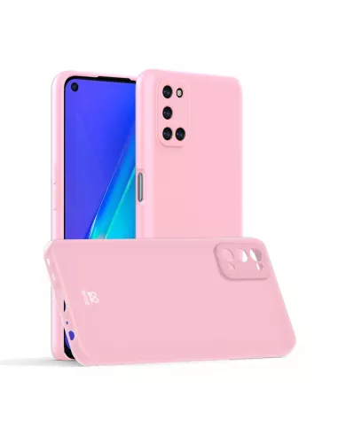 Oppo A72 Coque Liquid Silicone Soft Touch - Rose | Ibroz