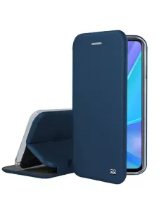Oppo A72 Folio Clam Leather Case - Blue | Ibroz