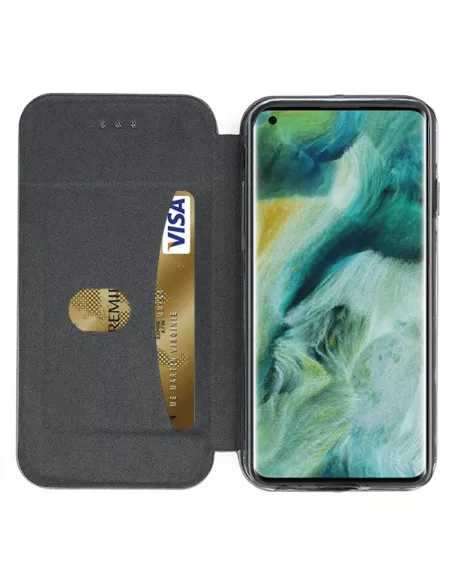 Oppo Find X2 Pro Etui Cuir Folio Clam + Rose Gold | Ibroz