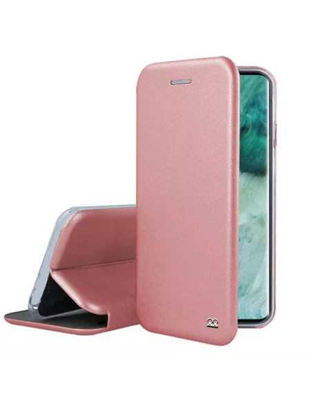 Oppo Find X2 Pro Etui Cuir Folio Clam + Rose Gold | Ibroz