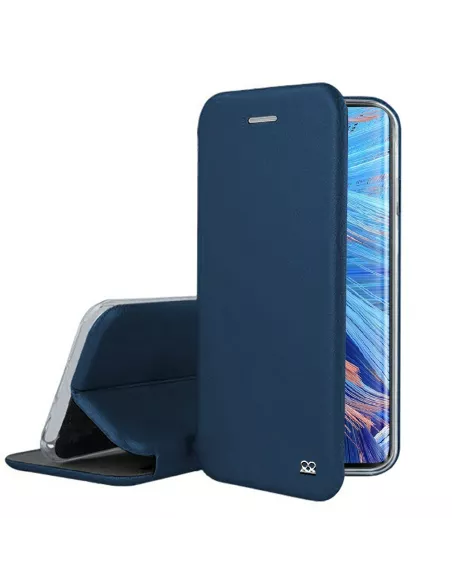 Oppo Find X2 Neo Etui Cuir Folio Clam - Bleu | Ibroz