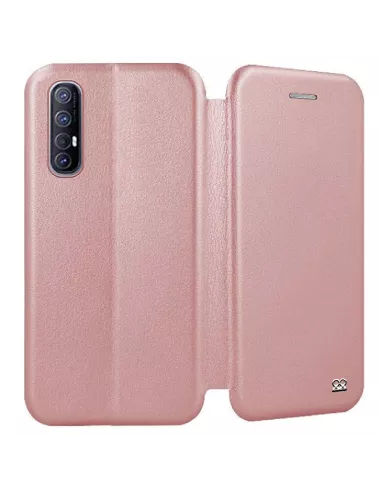 Oppo Find X2 Neo Etui Cuir Folio Clam - Rose Gold | Ibroz