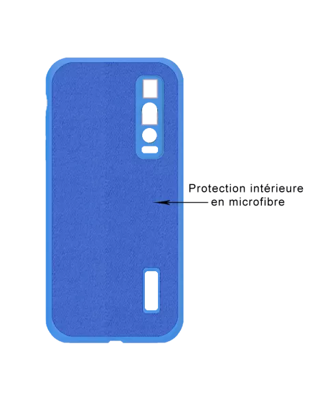 Oppo Find X2 Pro Coque Liquid Silicone Soft Touch - Bleu | Ibroz