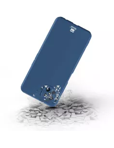 Oppo Reno 4Z (5G) Coque Liquid Silicone Soft Touch bleu + Protectio... 2