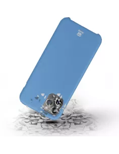 iPhone 11 Pro Liquid Silicone Case + Tempered Glass - Sky Blue | Ibroz 2