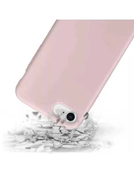 iPhone 7/8/SE Coque Liquid Silicone Soft Touch - Pink | Ibroz