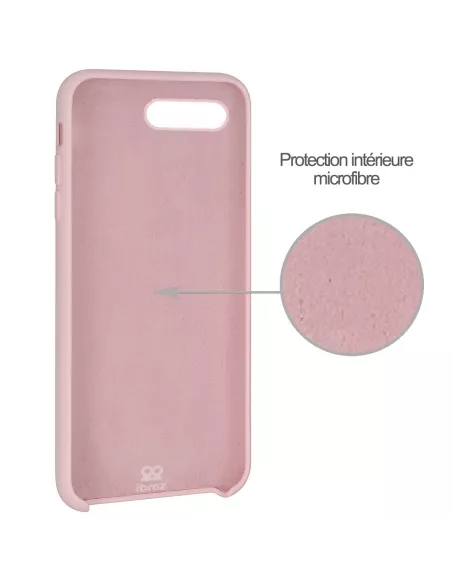 iPhone 7/8/SE Coque Liquid Silicone Soft Touch - Pink | Ibroz