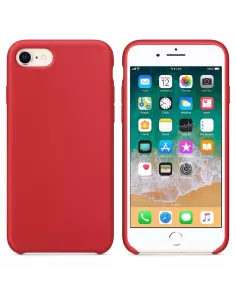 iPhone 7/8/SE Coque Liquid Silicone Soft Touch - Rouge | Ibroz