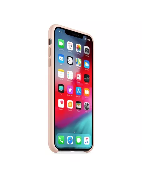 iPhone Xs Coque Liquid Silicone Soft Touch - Pink | Ibroz