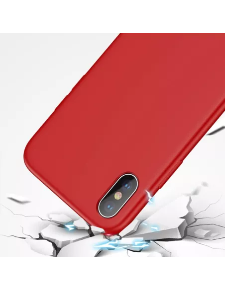 iPhone Xs Max Liquid Silicone Soft Touch Case - Red | Ibroz