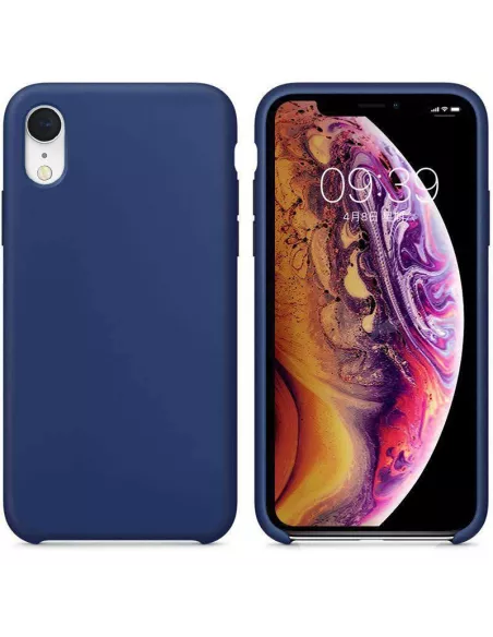 iPhone Xr Liquid Silicone Soft Touch Case - Cosmos Blue | Ibroz
