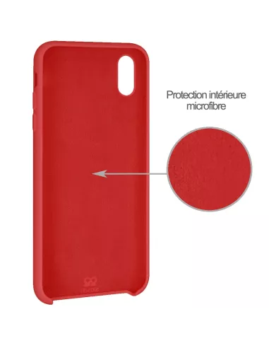 iPhone Xr Coque Liquid Silicone Soft Touch - Rouge | Ibroz