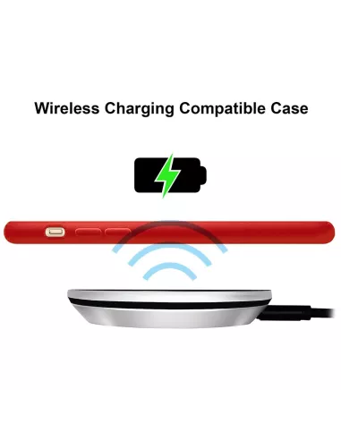 iPhone Xr Coque Liquid Silicone Soft Touch - Rouge | Ibroz