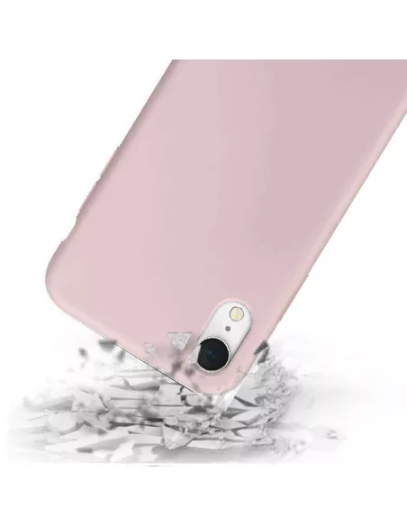 iPhone Xr Coque Liquid Silicone Soft Touch - Rose | Ibroz