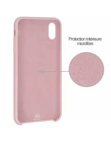iPhone Xr Coque Liquid Silicone Soft Touch - Rose | Ibroz
