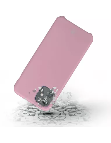 iPhone 11 Liquid Silicone + Tempered Glass Case - Pink | Ibroz