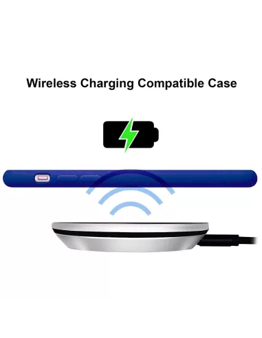 iPhone 11 Pro Max Liquid Silicone Case + 9H Tempered Glass - Nude Blue...