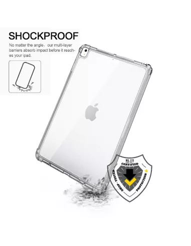 iPad Classic 10. 2" - Shockproof Case + Smart Cover - Red | Ibroz