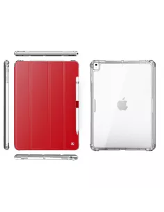 iPad Classic 10. 2" - Shockproof Case + Smart Cover - Red | Ibroz 2