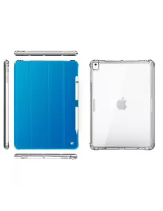 iPad Classic 10. 2" - Coque Anti chocs + Smart Cover - Bleu | Ibroz 2