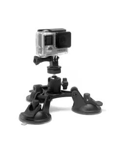 Support Triple Ventouse pour Gopro® et caméra sport | Ibroz