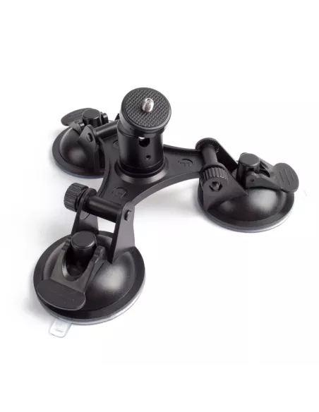 Triple suction cup holder for Gopro® and sport cameras | Ibroz