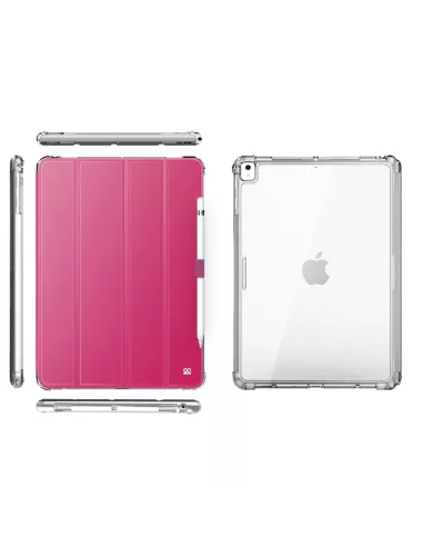 iPad Classic 10. 2" - Shockproof Case + Smart Cover - Pink | Ibroz