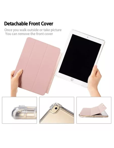 iPad Classic 9.7" (5th Gen) - Coque Anti chocs + Smart Cover - Rose...