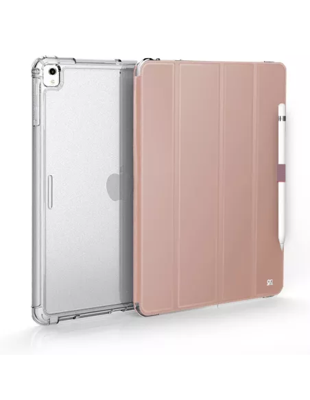 iPad Classic 9.7" (5th Gen) - Coque Anti chocs + Smart Cover - Rose...