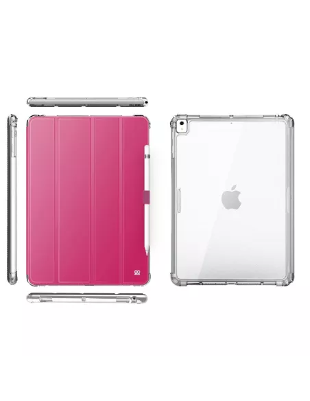 iPad Classic 9.7" (5th Gen) - Shockproof Case + Smart Cover - Pink...