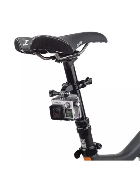 Support Guidon Vélo Pour GoPro Et Smartphone – Compatible Hero 3 à 11, Ajustable, Serrage 20-30 Mm