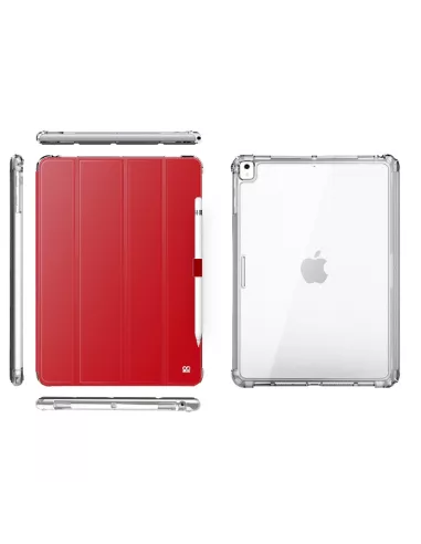 iPad Mini 5 (7.9") - Shockproof Case + Smart Cover - Red | Ibroz