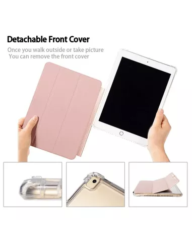 iPad Mini 5 (7.9") - Shockproof Case + Smart Cover - Pink Gold | I...