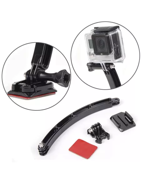 Motorcycle helmet extension bracket for Gopro® and sport cameras | Ibroz
